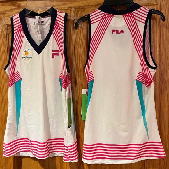 FILA Christopher Bevans BNP Paribas Open Tennis Tank Top Women's Size‎ Small NEW - Picture 1 of 6